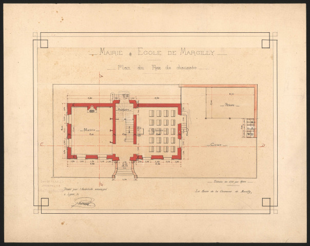 Plan du rez-de-chaussée.