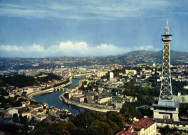 Lyon, vue générale avec la tour de la télévision.