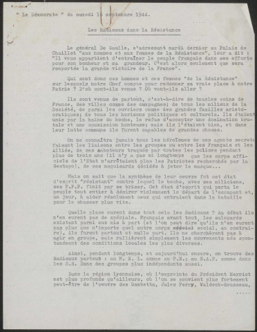 DEGOUTTE Lucien, ancien député.