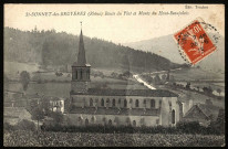 Saint-Bonnet-des-Bruyères. Route du Plat et monts du Haut-Beaujolais.