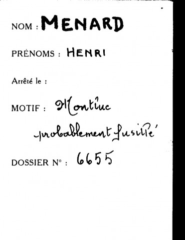 MENARD Henri