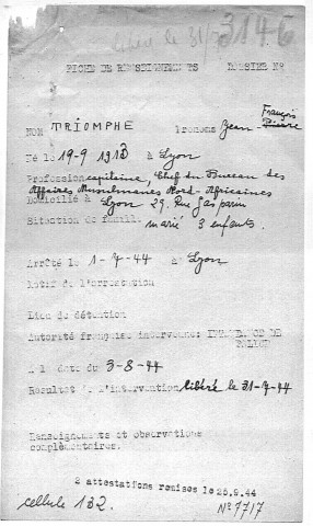 TRIOMPHE Jean-Pierre