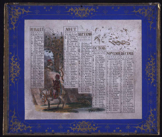 Calendrier pour l'année 1843.