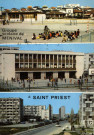 Saint-Priest. Groupe scolaire de Ménival. Vues multiples en mosaïque.