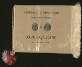 Menu du banquet offert à Monsieur Sadi Carnot, président de la République (24 juin 1894).