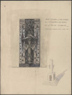 Projet de porte en fer forgé pour le monument aux morts de la police lyonnaise (octobre 1938).