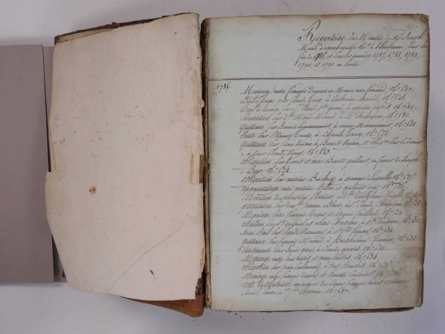 8 septembre 1786-mars 1791