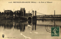 Neuville-sur-Saône. Le pont et Villevert.
