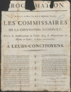 Les Commissaires de la Convention Nationale pour le rétablissement de l'ordre dans le Département de Rhône et Loire, et lieux circonvoisins, à leurs concitoyens (26 mars de l'an II).