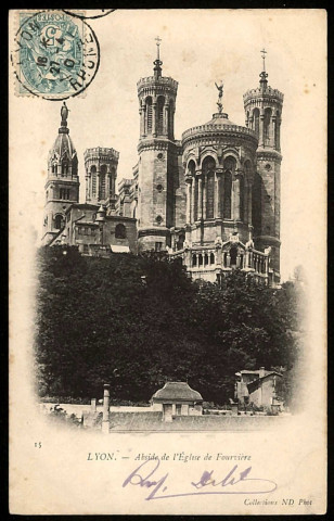 Lyon. Abside de l'église de Fourvière.