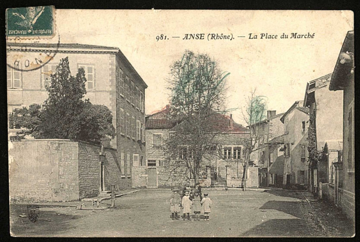 Anse. La place du marché.