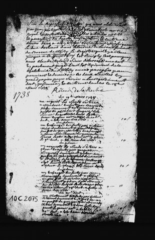 19 mars 1738-28 septembre 1738.