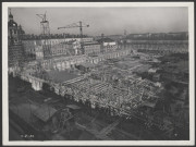 Destruction de l'hôpital de la Charité et construction des ailes Poncet et Charité (5 février 1936).