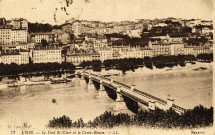 Lyon. Le pont Saint-Clair et la Croix-Rousse.