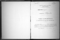 Volume 37 : Dunand-Durand (ancienne table).