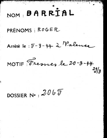 BARRIAL Roger