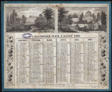 Calendrier pour l'année 1838.