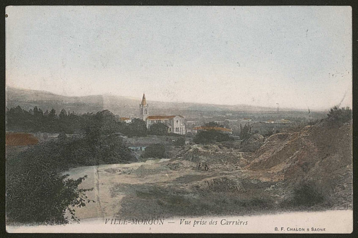 Villié-Morgon. Vue prise des carrières.