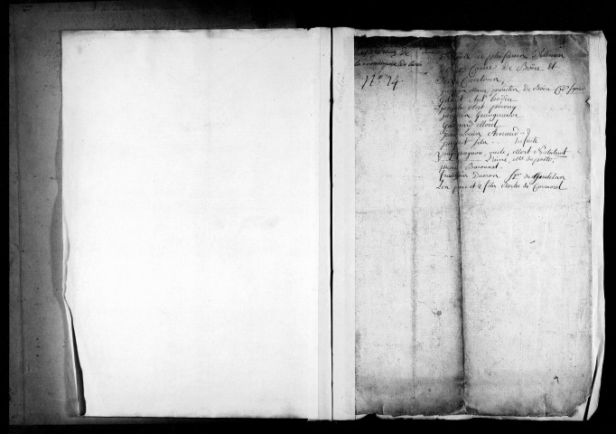 Listes des détenus dans les prisons de Boën, Feurs, Montbrison, Roanne et Saint-Étienne (vendémiaire-pluviôse an II).