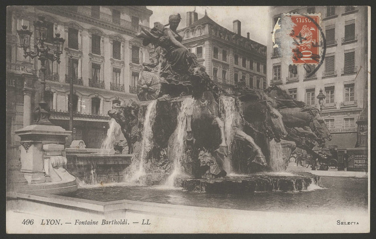 Lyon - Fontaine Bartholdi.