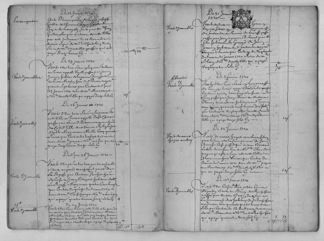 3 janvier 1720-29 juin 1720.