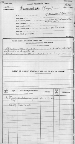 FROMENTEAU, Georges.