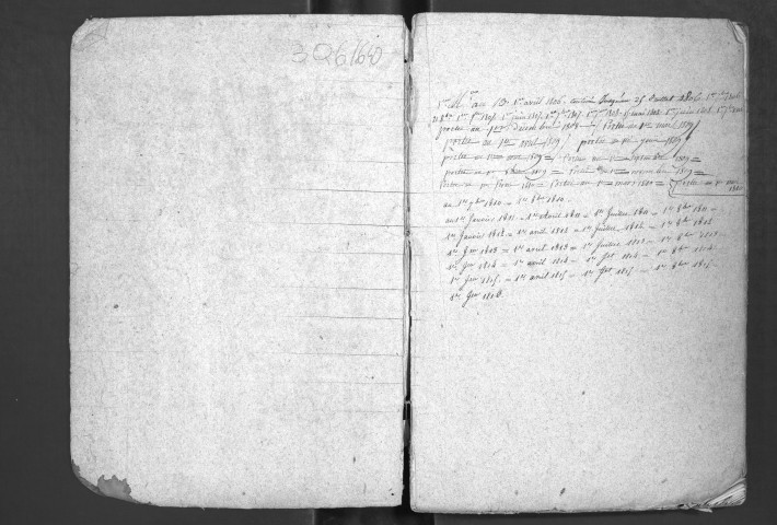 Janvier 1791-novembre 1816.