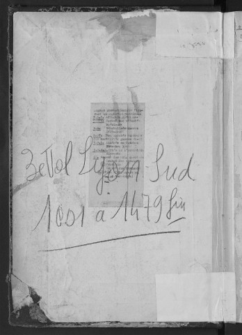 Lyon Sud : n° matricules 1001-1278