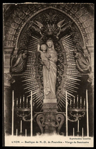 Lyon. Basilique de Notre-Dame de Fourvière - Mosaïque de la bataille de Lépante.