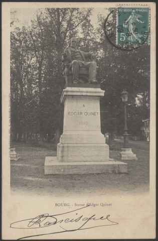 Statue d'Edgar Quinet.