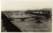 Lyon. Perspectives sur le Rhône.