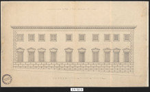 Plan du "projet de restauration de la façade du palais archiépiscopal de Lyon".