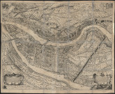 Carte de l'ancienne ville de Lyon.