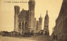 Lyon. La basilique de Fourvière.