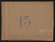 n° 13 (1er avril-16 novembre 1951).