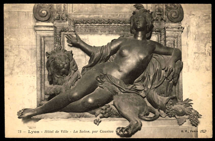 Lyon. Hôtel de ville - La Saône par Coustou.