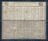 Calendrier de cabinet pour l'année 1815.