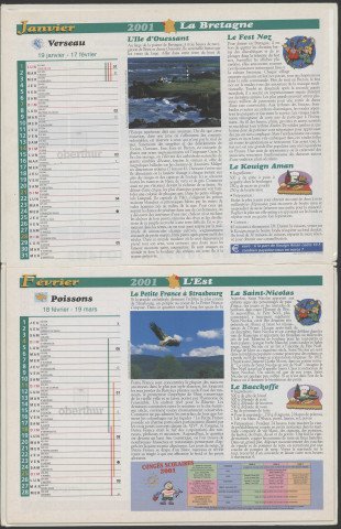 Almanach du facteur 2001.