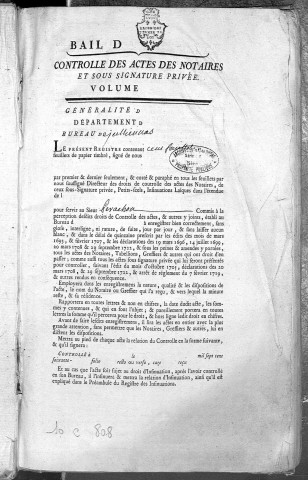 8 janvier 1764-5 avril 1768.