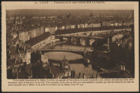 Lyon. Perspective des ponts sur la Saône.