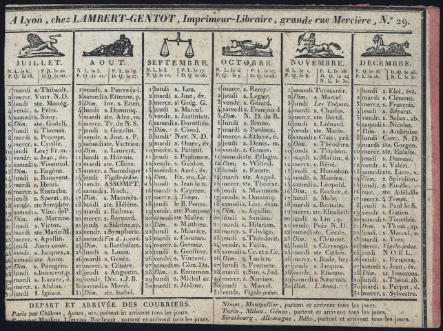 Almanach de cabinet pour l'année 1834.
