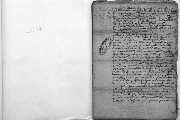 Actes divers en feuilles.