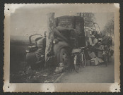 Sur les lieux des accidents.