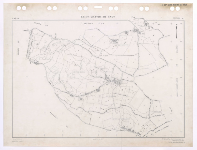 Section AI. Feuille renouvelée pour 1957. Edition à jour pour 1984.