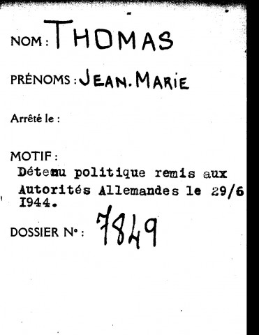 THOMAS Jean Marie