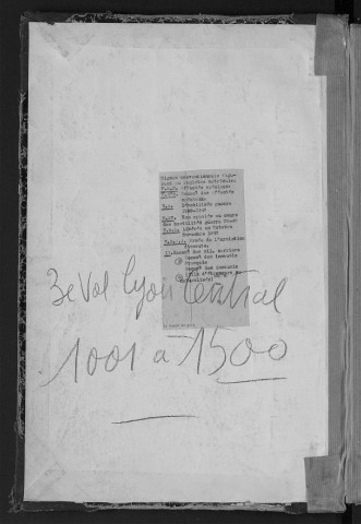 Lyon Central : n° matricules 1001-1500