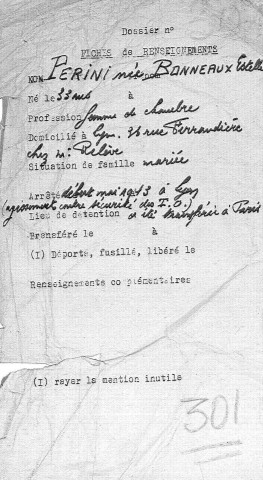 PERINI Estelle (née BONNEAUX)