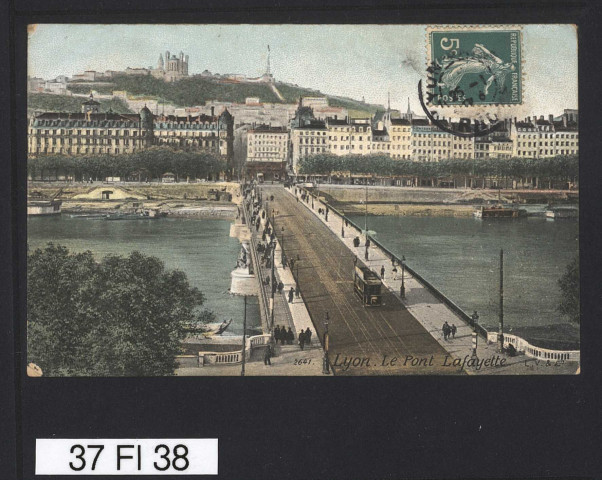 Pont Lafayette et coteau de Fourvière.