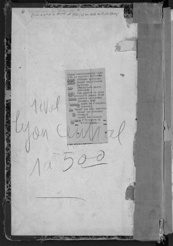 Lyon Central : n° matricules 1-500
