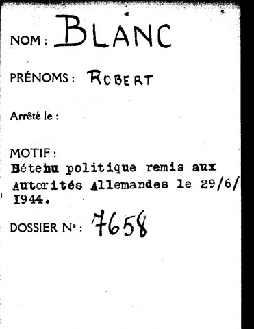 BLANC Robert